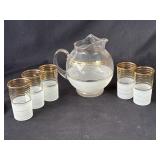 Mid Century Modern pitcher & glasses