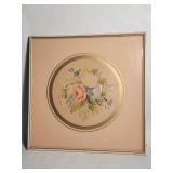 Vintage hand painted & signed watercolor