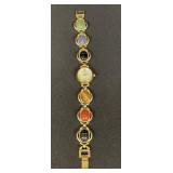 Vintage Sutton Quartz scarab gemstone bracelet