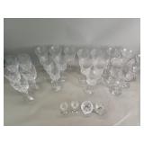 Crystal and glass stemware