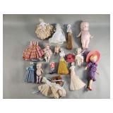 Group of vintage porcelain dolls
