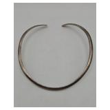 Vintage sterling silver torc-style neck collar