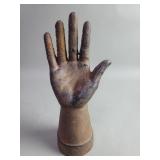 Cast iron hand figure