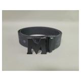 MCM metal and leather belt