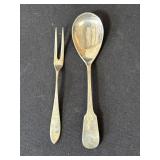 Pair of sterling sliver spoon & fork
