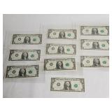 1974-2003 uncirculated $1 sequential bills