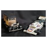 Pair of porcelain car decanters