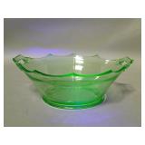 Uranium glass bowl