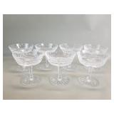 Seven Waterford Crystal sherbert glasses