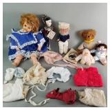 Vintage dolls and accessories