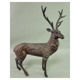 Vintage cast iron stag sculpture