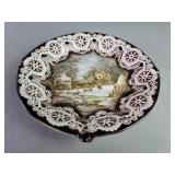 Currier & Ives ceramic ashtray