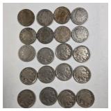 9 Liberty Nickels and 11 Buffalo Nickels
