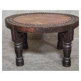 Spanish Revival-style metal and wood coffee table