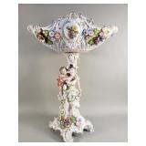 Antique German porcelain figural centerpiece by