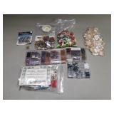 Box of miscellaneous jewelry making and crafting