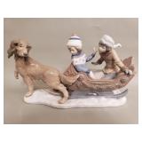 Lladro "Sleigh ride" porcelain figurine
