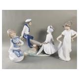 3 LLADRO porcelain figurines