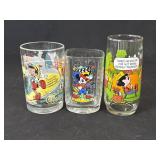 Lot of 3 vintage glasses