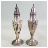 Sterling silver weighted salt and pepper shakers