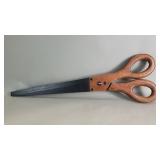 Large wood decorative scissors
