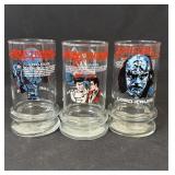 3 vintage 1984 Star Trek glasses