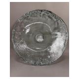 Vintage recycled glass centerpiece bowl/platter