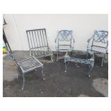 Brown Jordan style, aluminum patio set