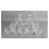 Atlantis crystal punch bowl set
