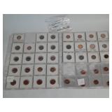 40 vintage US Lincoln cents, 1909 VDB, proof,
