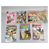Group of vintage comic books including Raw Hide
