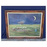 Framed Helga Schweininger signed oil painting