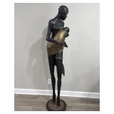 Karl Hagenauer African woman bronze sculpture