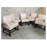5 leather chairs