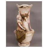 Royal Dux Art Nouveau style figurial porcelain