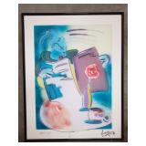 Signed mixed media "Latte Lust"