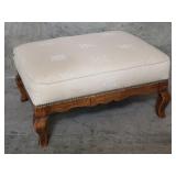 Vintage upholstered ottoman