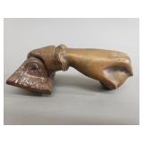 Victorian brass door knocker