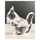 Vintage Hadeland (Norway) crystal squirrel
