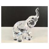 Vintage signed Waterford crystal elephant