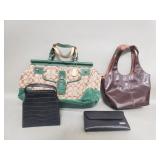 Group of handbags Coach, liz Claiborne,