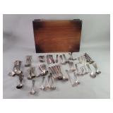 Group of mismatch silver plate flatware