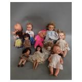 Group of vintage dolls