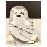 Vintage Hadeland (Norway) crystal owl