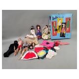 Group of vintage dolls, Barbie doll parts,