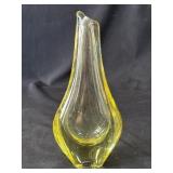 Vintage Bohemian crystal bud vase