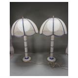 Pair of vintage Wolfe Creations of CA metal faux