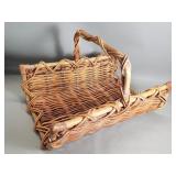 Vintage bamboo magazine rack
