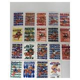 1990 Garfield NFL "Mini Posters" Set