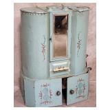 Antique hand painted tin chuck wagon pantry